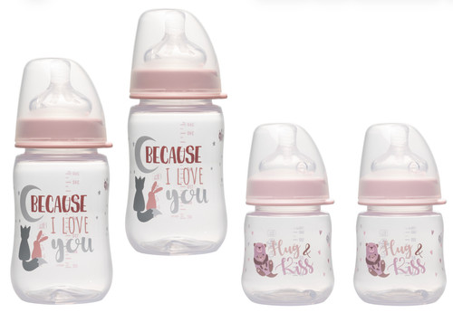Nip weithals flaschen - set, 0